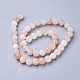 Filo di perle di avventurina rosa naturale G-P397-01-2