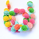 Flower Dyed Synthetic Coral Beads CORA-Q023-13-2
