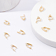 Benecreat 10 Uds 18k chapado en oro en forma de v alambres para pendientes cúbicos fornituras para la fabricación de joyas diy KK-BC0006-01G-3