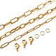 Yilisi bricolage chaîne de colliers et bracelets en acier inoxydable makingkits DIY-YS0001-23G-3