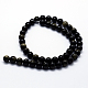 Chapelets de perles en obsidienne dorée naturelle G-I199-14-4mm-2