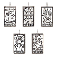 Hobbiesay 40 pièces 5 styles pendentifs en alliage de style tibétain FIND-HY0002-08-1