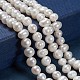 Fili di perle di perle d'acqua dolce coltivate naturali PEAR-N013-06G-4