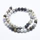 Blanc naturel opale africain perles brins G-E472-02-10mm-2