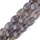 Fili di perle agata grigio naturale  G-S359-125-1