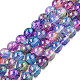 Baking Painted Glass Beads Strands X-DGLA-Q023-6mm-DB57-1
