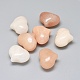 Натуральный розовый авантюрин сердце пальмового камня G-F637-11B-1