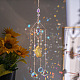 Стеклянные подвесные украшения в форме капли AJEW-Q143-05-1