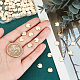 DICOSMETIC 100Pcs Stamping Blank Tag Pendants Golden Flat Round Pendants 8mm Round Blank Name Tag Pendants Stainless Steel Engravable Charms Bulk for DIY Jewelry Making STAS-DC0012-54-3