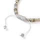 Bracelets de perles tressées labradorite naturelle BJEW-O175-C02-3