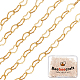 Beebeecraft 16.4 Feet/5M Heart Link Chains 18K Gold Plated Brass Cable Chains for Bracelet Necklace Jewelry Making CHC-BBC0001-01-1