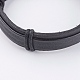 Adjustable Unisex Cowhide Cord Bracelets BJEW-F300-04C-2