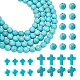 Arricraft 230pcs 3 styles perles turquoises synthétiques G-AR0004-82-1