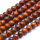 Natural Rosewood Beads Strands WOOD-P011-06-6mm-1