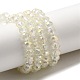 Chapelets de perles en verre électroplaqué EGLA-D020-6x4mm-70-2