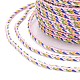Разноцветный декоративный нейлоновый витой шнур NWIR-Z003-E15-3
