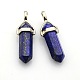 Natural Bullet Lapis Lazuli Double Terminated Pointed Pendants G-N0122-06-2
