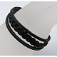 Bracelets de multi-brins en cuir X-BJEW-Q124-4-2