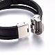 Leather Cord Multi-strand Bracelets BJEW-G603-35P-3