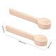 Gorgecraft cuchara para tallar madera haya en blanco juego de artesanía de madera sin terminar para tallar forma de cuchara adecuado para principiantes talladores de madera (2 pieza) AJEW-GF0001-38-2