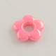 Plaqué couleur ab opaques cadres de perles acryliques X-SACR-Q106-14-3