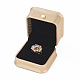 Cajas de regalo de anillo de cuero de pu LBOX-L005-I03-3