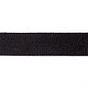 フラット片面模造レザーコード  ライチ模様  ブラック  25x1.8mm  約1.09ヤード（1m）/ロール LC-WH0002-01F-2