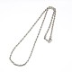Modische 304 Edelstahl Seil Kette Halskette Herstellung STAS-A028-N052P-1