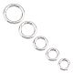 Unicraftale 5 pz 5 stili 304 anelli a molla in acciaio inossidabile STAS-UN0040-95-1