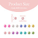PandaHall Jewelry 800Pcs 8 Colors Opaque Acrylic Beads MACR-PJ0001-05-4