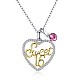 925 Sterling Silver Pendant Necklaces NJEW-BB32306-6