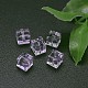 Faceted Cube Imitation Austrian Crystal Bead Strands G-M184-6x6mm-04A-2
