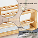 OLYCRAFT 6 Holes Wooden Test Tube Rack 25ML Test Tube Display Stands Tube Display Racks with Glass Mirror Test Tube Holder Rack for Lab Supplies - 9x2.4x5 Inch ODIS-WH0029-69A-4