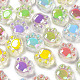 Placage uv perles acryliques transparentes OACR-K004-06-2