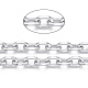 Facettierte Kabelkette aus Aluminium CHA-N003-32S-2