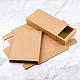 クラフト紙の折りたたみボックス  引き出しボックス  長方形  バリーウッド  16.3x24cm  完成品：22x10x4cm CON-WH0010-01I-C-4