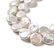 Fili di perle di keshi di perle barocche naturali PEAR-E016-008-3