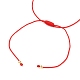 Регулируемый плетеный браслет из нейлоновой нити AJEW-JB00770-4