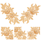 Polyester bestickter floraler Spitzenkragen DIY-WH0326-47C-1