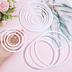 Gorgecraft 18Pcs 6 Style PP Plastic Linking Rings FIND-GF0004-44-3