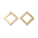 Rhombus Brass Pendants KK-G480-05LG-1