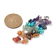 Décorations de pendentif en perles de puces de pierres précieuses mélangées naturelles et synthétiques chakra HJEW-JM01235-02-2