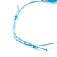Bracelets réglables en perles de verre millefiori faits à la main BJEW-JB06074-04-3
