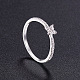 SHEGRACE Beautiful Micro Pave Cubic Zirconia 925 Sterling Silver Finger Rings JR288A-2