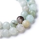 Brins de perles rondes en amazonite de fleurs naturelles X-G-D608-8mm-3
