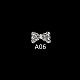 Cabochons Diamante de imitación de la aleación MRMJ-Q032-027F-1
