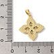 Подвески из латуни с покрытием из прозрачного кубического циркония KK-Z056-34G-01-3