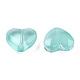 Transparent Spray Painted Glass Beads GLAA-N035-030-C02-3