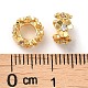 Perles de zircone cubique micro pave en Laiton KK-P239-31A-G-3