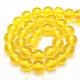 Buddhist Jewelry Beaded Findings Resin Round Bead Strands RESI-L002-8mm-G08-3